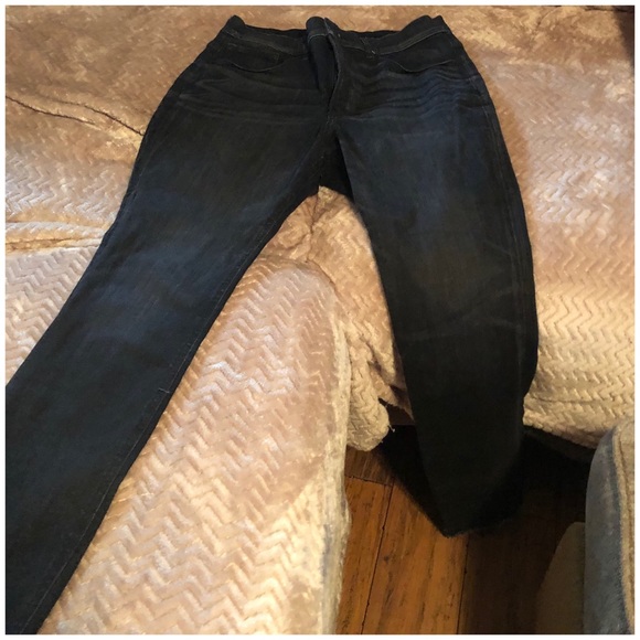 Express High waisted dark stretched jean leggings - Picture 1 of 6